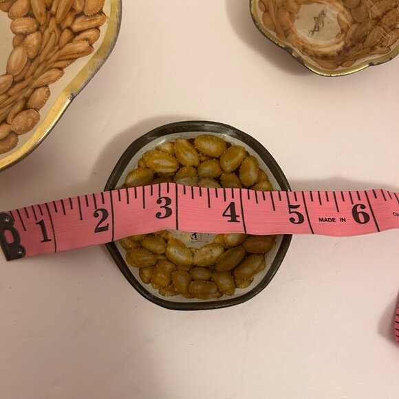 Vintage Mr. Peanut Snack Bowl Set – Planters Peanuts Advertising Tin Dishes - Picture 3 of 5